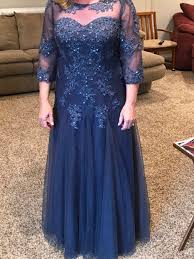 A Line Princess Scoop Neck Floor Length Tulle Mother Of The Bride Dress With Bea Mother Of The Bride Dresses Long Mother Wedding Dress Mother Of The Bride Gown