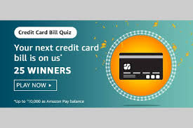 Amazon.com store cardholders can buy now and pay over time with a variety of promotional financing options. Amazon Credit Card Bill Quiz Answers Win 100 Percent Back Up To Rs 10 000 25 Winners Pricebaba Com Daily