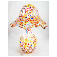 Lampe En Verre Souffle A La Bouche Decore Mains Par La Verrerie Gambier Lampe En Verre Verre Souffle Art Artisanat