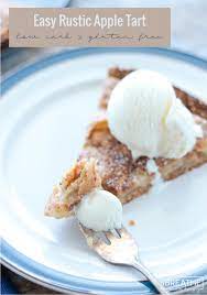 Easy Keto Apple Tart Low Carb Gluten Free Recipe Low Carb Recipes Dessert Low Carb Desserts Low Carb Sweets