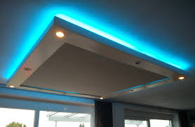 Abgehangte decke mit indirekter beleuchtung led spots rgb led. Voruberlegungen Fur Den Bau Eines Deckensegels Heimkino Praxis