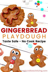Gingerbread Playdough Recipe No Cook No Cream Of Tartar Homemade Playdough Natural Beach Living Homemade Playdough Homemade Playdough Recipe Playdough Recipe