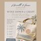 Painted Beach Bags: Wine Down & Craft