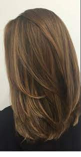 Lovely Hair Brown Color Medium Length Hair Styles Hair Styles Straight Hairstyles