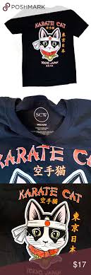 Puppycityny.com look at these karate cats ready for action! Karate Cat Size Medium T Shirt New Without Tags T Shirt Casual Shirts Casual Button Down Shirts