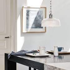 The Beacon Lighting Charlize 1 Light Clear Glass Pendant With Chrome Detail Hamptons Interior Design Hamptons Interior Ceiling Pendant Lights