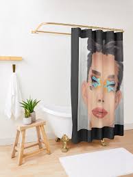 Rideau de douche for Sale avec l'œuvre « Art de James Charles » de  l'artiste Katieballyn01