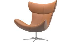 Armchairs Imola Chair With Swivel Function Chair Boconcept Brown Leather Chairs