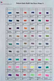 Gelly Roll Pen Color Chart Best Picture Of Chart Anyimage Org