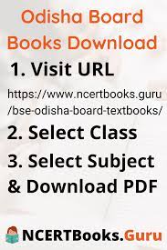 Bse Odisha Board Textbooks For Classes 1 To 12 Odisha Board Books