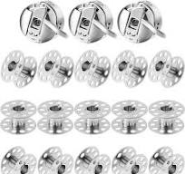 WILLBOND 3 Pcs Sewing Machine Bobbin Case and 15 Pcs Metal Sewing Machine Bobbins with Shuttle Holder for Craft, Suitable for Front Loading 15 Class ...