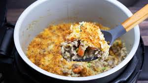 Assemble the casserole and bake it the next day. Cheesy Ground Beef Rice Casserole Pressure Cooker Recipe The Salted Pepper