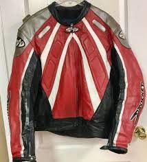 Vintage Men S Joe Rocket Black Red Wht Leather Motorcycle Jacket Xl 52 Ebay Motorcycle Jacket Jackets Vintage Men