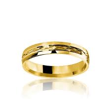 Ines Alliance 4 Mm En Or Jaune 18k Ocarat Bague De Mariage Homme Bague De Fiancailles Et Alliance Bague Mariage
