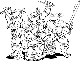 Printable ninja turtles coloring pages are a fun way for kids of all ages to develop creativity, focus, motor skills and color recognition. Ninja Turtles Coloring Pages