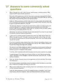 Strata titles act 1985 act 318. A Guide To Strata Titles In Wa