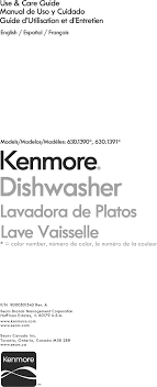 Have a look at the manual kenmore elite ultraclean dishwasher user manual online for free. Kenmore Elite 63013903012 User Manual Dishwasher Manuals And Guides 1007373l