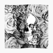 Tattoo artists flower wrist tattoos inspirational tattoos peonies tattoo tattoos body art tattoos pretty tattoos ink tattoo eye tattoo. Skull And Rose Posters Redbubble