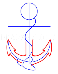 Try to make the left and right sides symmetrical. How To Draw An Anchor Step By Step Drawing Guide By Dawn Dragoart Com