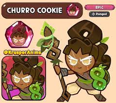 Churro Cookie! This is one of Churro's official concept designs, I wanted  to practice the Kingdom artstyle so I decided to use it. : r/Cookierun