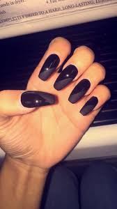 Black Acrylic Nails Coffin Shape Designs Black Coffinshape Acrylic Nails Half Matte Design Fancy Nails Gorgeous Nails Nails