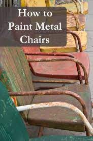 Spend a few bucks on a spray paint handle. How To Spray Paint Metal Chairs Tips Step By Step Diy Sunlitspaces Com Painted Metal Chairs Old Metal Chairs Metal Chairs