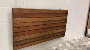 Wall Mounted Folding Bench Quick Youtube