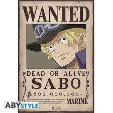 Image wanted one piece 4k. One Piece Wanted Sabo Poster Shop4mu Com