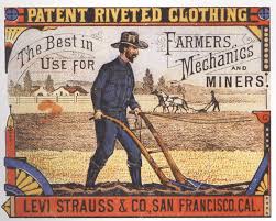 The Economist - Levi's invented modern blue jeans in 1873 and saw sales boom thanks to clever posters. This particular advert suggests the early use of denim as uniform for labour-intensive work.