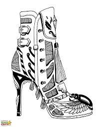 Our free coloring pages for adults and kids, range from star wars to mickey mouse. High Heel Shoe Coloring Pages For Adults And Kids