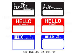 Download Hello My Name Is Graphic By Redcreations Creative Fabrica PSD Mockup Templates