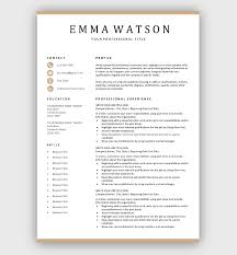 Download now the professional resume that fits your profile! Modern Resume Template Download For Free