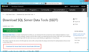 Installing Sql Server Data Tools For Sql Server 2016 Solarwinds
