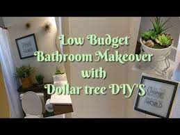 Diy Dollar Tree Bathroom Wall Art Youtube Dollar Tree Diy Bathroom Makeover Small Bathroom Diy Dollar tree diy glam bathroom decor.
