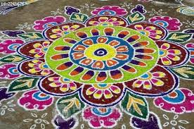 Stock Photography Image Of Rangoli Floral Design In An Indian Street Stock Photo Pd2241676 Jpg India Art Rangoli Patterns Mandala Art
