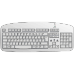 Download Computer Keyboard With Alt Functions Vector Illustration Free Svg