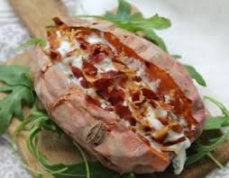 Recette Patates Douces Farcies Au Four En Video Recette Recette Patate Douce Patates Douces Farcies Recette Patate