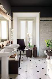 Helen shaw, uk director of benjamin moore says, 'a monochromatic scheme can be used to create an impactful style, black and white used in tandem is the most straightforward way to make an eye catching effect. 40 Black White Bathroom Design And Tile Ideas