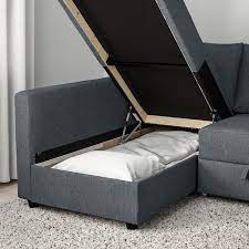 Friheten Corner Sofa Bed With Storage Hyllie Dark Gray Ikea Bett Lagerung Sofa Sofa Bett