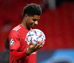 The website contains a statistic about the performance data of the player. Marcus Rashford Ermoglicht Kindern In England Mahlzeiten
