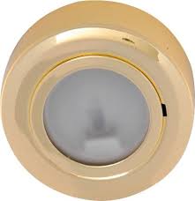 Options for undercabinet fixtures have expanded in recent years, but you can still find many of the popular. Round Under Cabinet Light Brass Crf02b Knightsbridge Luxury Lighting