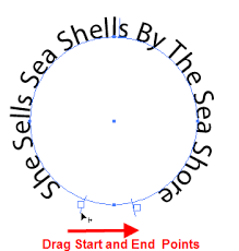Use the 'type on a path' tool, and click on the edge of the circle, write what you need to write, and then highlight the text. How To Put Type On A Path In Illustrator Sitepoint