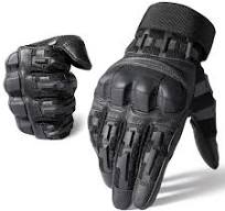 Paintball Airsoft Hunting Shooting PU Leather Gloves