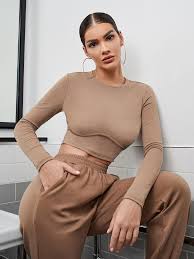 All fashion inspiration & the latest trends can be found online at shein. Solid Fitted Crop Top Shein Eur