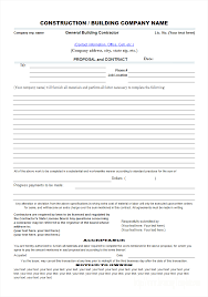 When you have more than one contractor for your bid just provide them openoffice bid proposal form which you can download easily from the web. Sample Of Construction Business Quotes Estimate Printable Forms Templates Estimate Template Dogtrainingobedienceschool Com