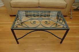 See our rosemoor coffee table today! Ike New Ethan Allen Glass Top And Metal Coffee Table Antique Wrought Iron Style Wrought Iron Style Metal Coffee Table Coffee Table
