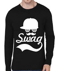 Shop latest swag t shirts online from our range of apparel at au.dhgate.com dhgate offers a large selection of rock band t shirt designs and teen boys t shirt with superior quality and exquisite craft. Caseria Men S Cotton Biowash Graphic Printed Full Sleeve T Shirt Cap Swag Black L
