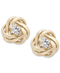 Wrapped In Love Diamond Knot Stud Earrings In 14k Gold 1 3 Ct T W Earrings Jewelry Knot Stud Earrings Designer Earrings Studs Diamond Jewelry Designs