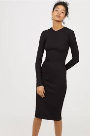 Pdp Fashion Ribbed Dresses Ribbed Dress Black