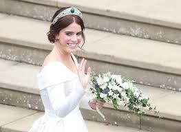 She chose to make a statement by doing a few things such as revealing her scars in addition to the stunning dress, princess eugenie also had on her diamond and emerald drop earrings which happen to be a gift from her groom, jack. Princess Eugenie S Second Wedding Dress Was Inspired By Grace Kelly Eugenie S Wedding Exhibit